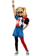 Harley Quinn kostiumas su šortais mergaitėms – DC Comics