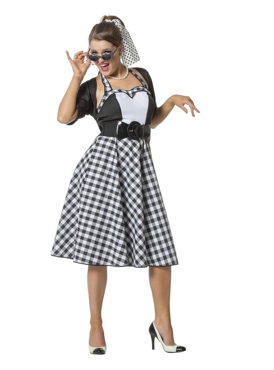 50s Costume Women - Vintage Dress & Belt | Teminis.lt Teminis.lt