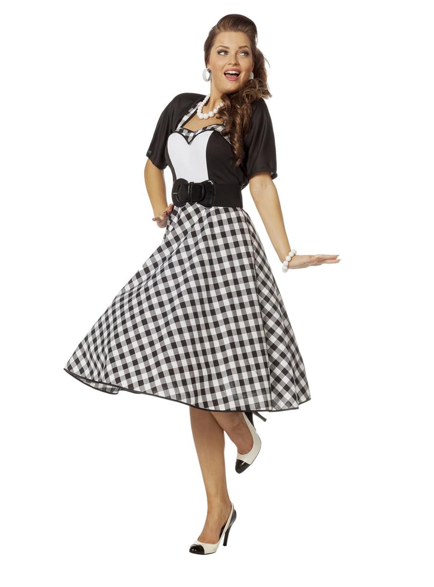 50s Costume Women - Vintage Dress & Belt | Teminis.lt Teminis.lt