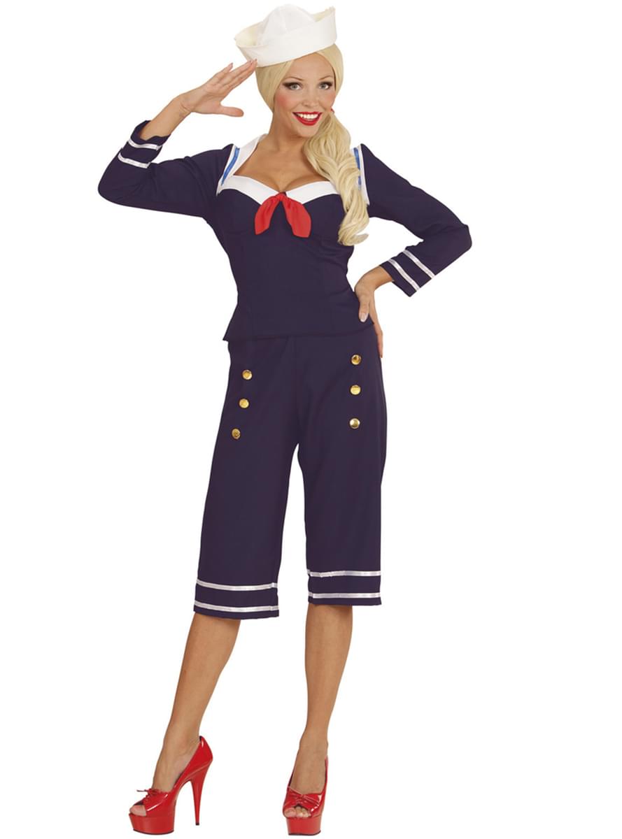 50s Sailor Costume Women - Nautical Pin-Up | Teminis.lt Teminis.lt