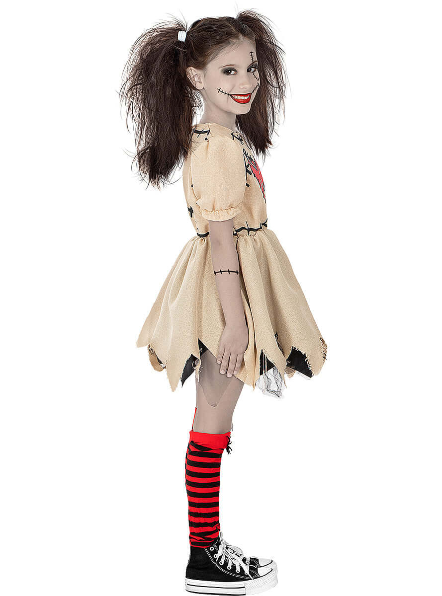 Voodoo Doll Costume for Girls - Mystical Halloween Dress