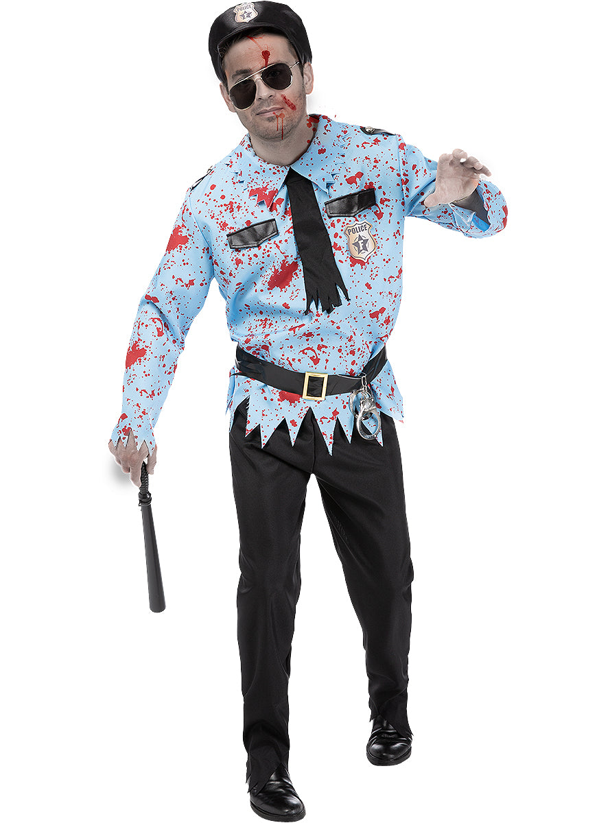 Zombie Police Officer Costume for Men