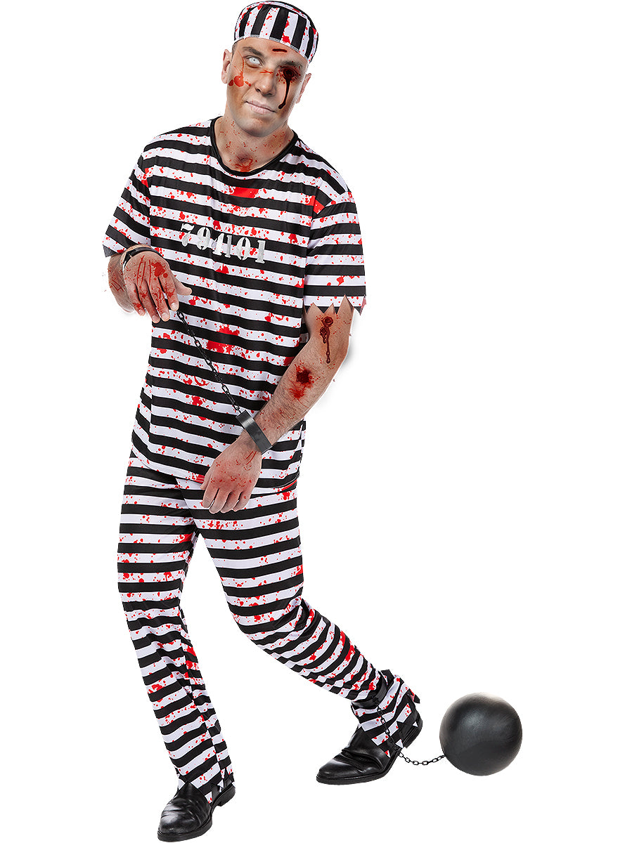 Zombie Prisoner Costume for Men