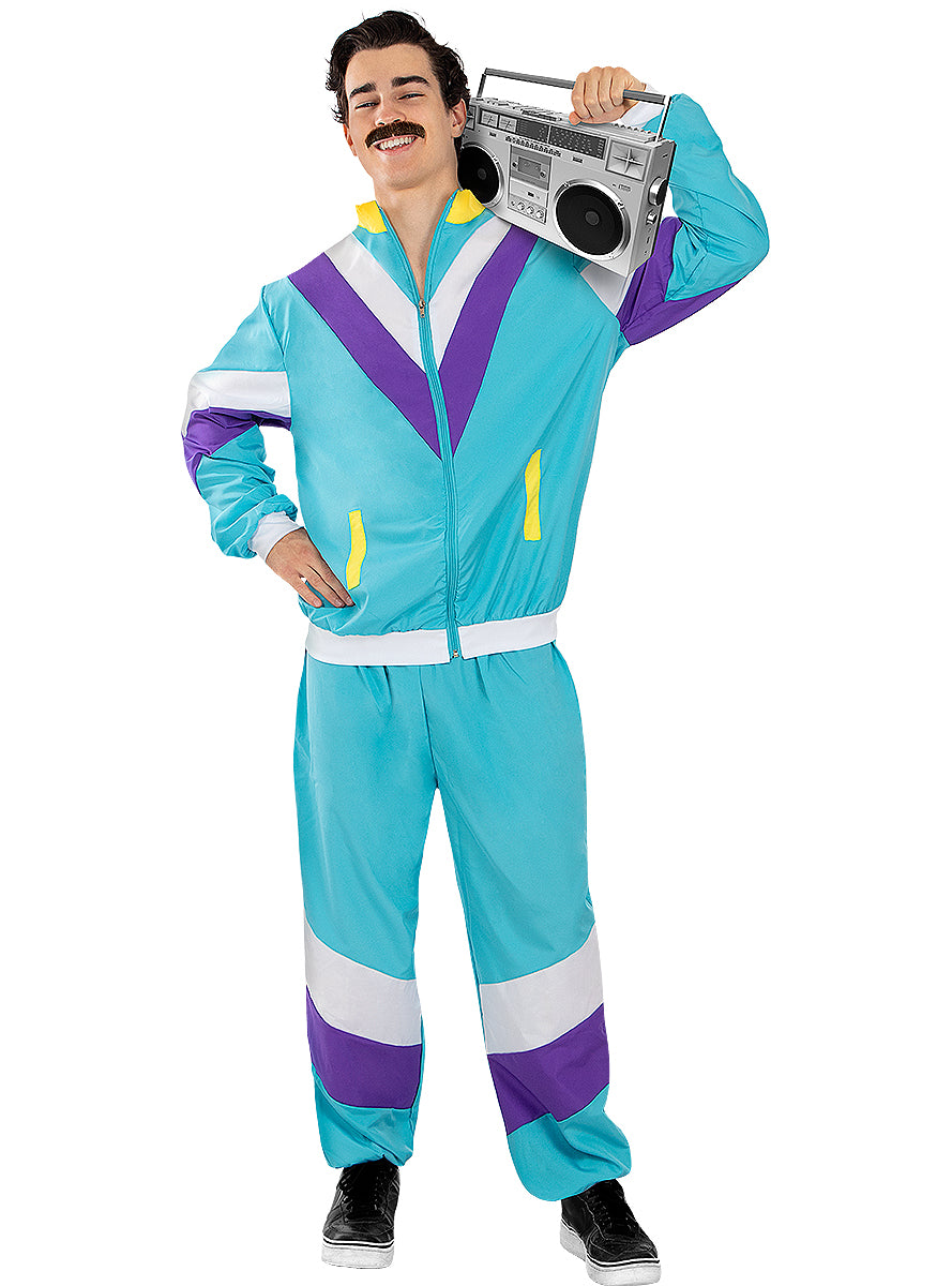 80s Tracksuit Costume for Adults