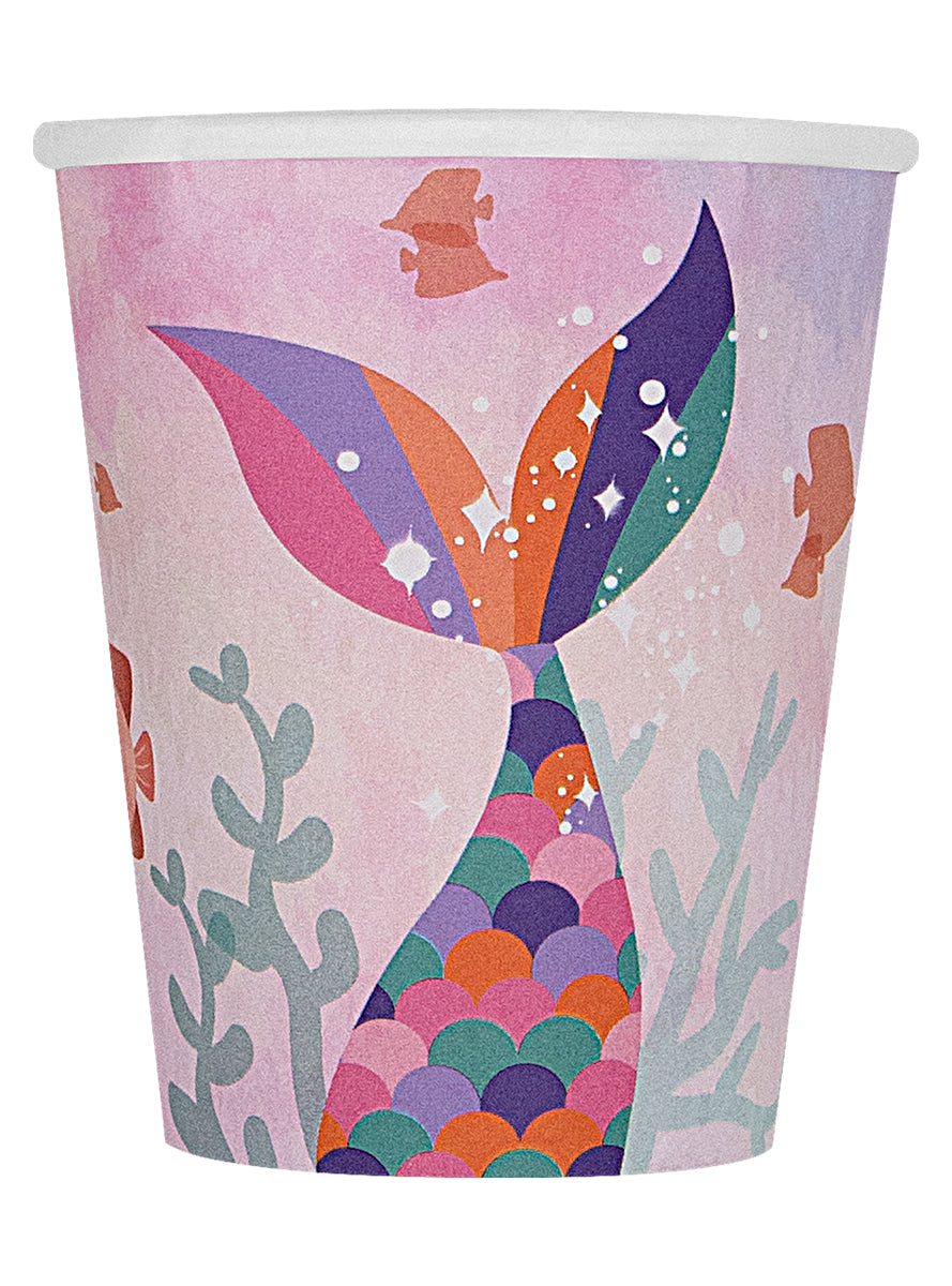 8 Mermaid Cups - Beautiful Mermaid