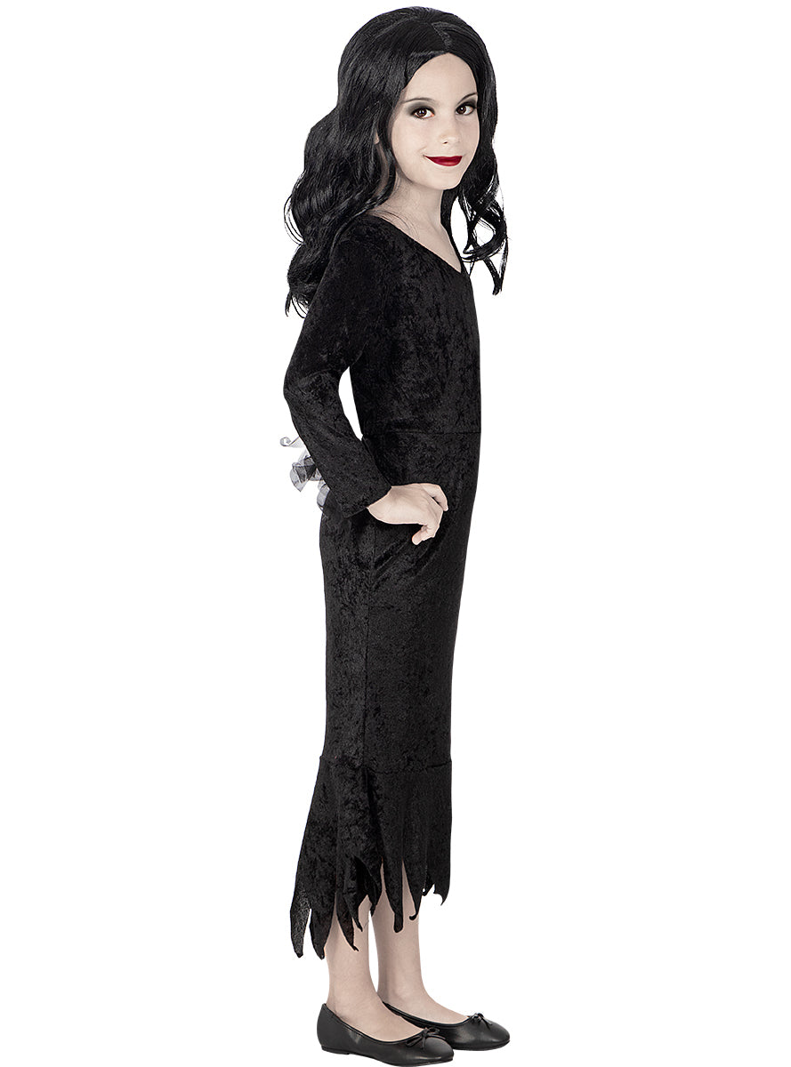 Morticia Addams Wig for Girls - The Addams Family