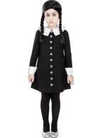Wednesday Adams kostiumas mergaitėms