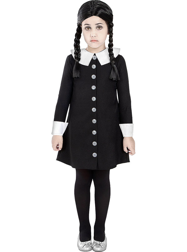 Wednesday Adams kostiumas mergaitėms