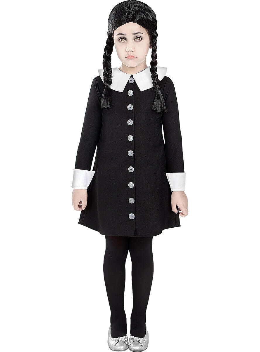 Wednesday Addams Costume for Girls - Official Addams Family Dress