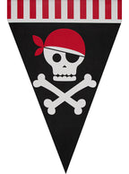 1 piratų vėliavėlė – šventės dekoracija