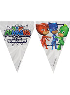 Gimtadienio vakarėlio vėliavėlė – „Pižamų herojai“ (PJ Masks)