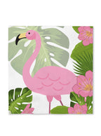 16 flamingų servetėlių 33 x 33 cm – vakarėlio dekoracija