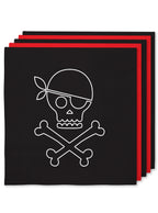 Piratų servetėlės 33 x 33 cm – vakarėlio dekoracijos