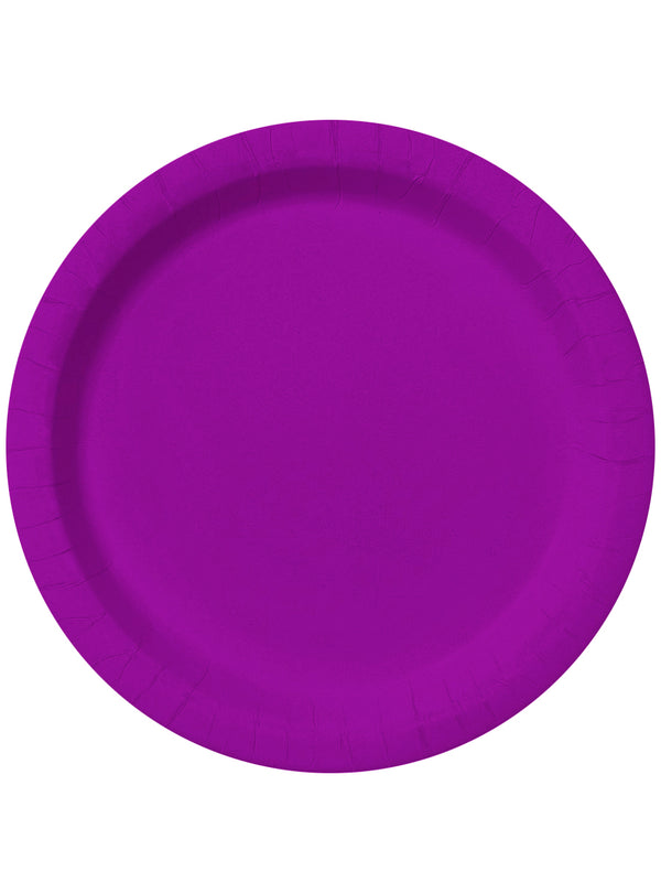 8 Violetinių lėkščių 23 cm – šventinė dekoracija