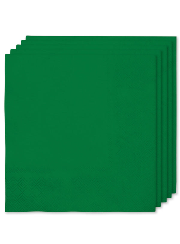 16 Žalių servetėlių 33x33 cm – šventinė dekoracija