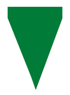 1 Vėliavėlių girlianda su žaliomis vėliavėlėmis – šventinė dekoracija