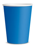 8 Navy Blue Cups - Plain Colours