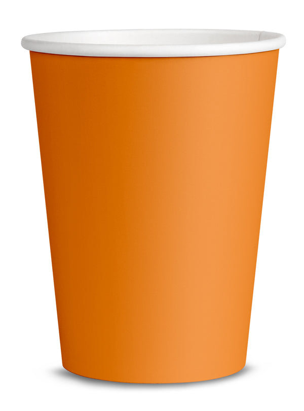 8 oranžiniai puodeliai – šventės dekoracija