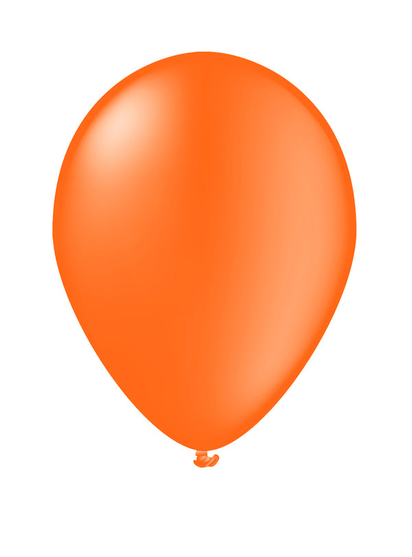 10 oranžinių balionų – šventės dekoracija