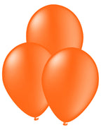 10 oranžinių balionų – šventės dekoracija