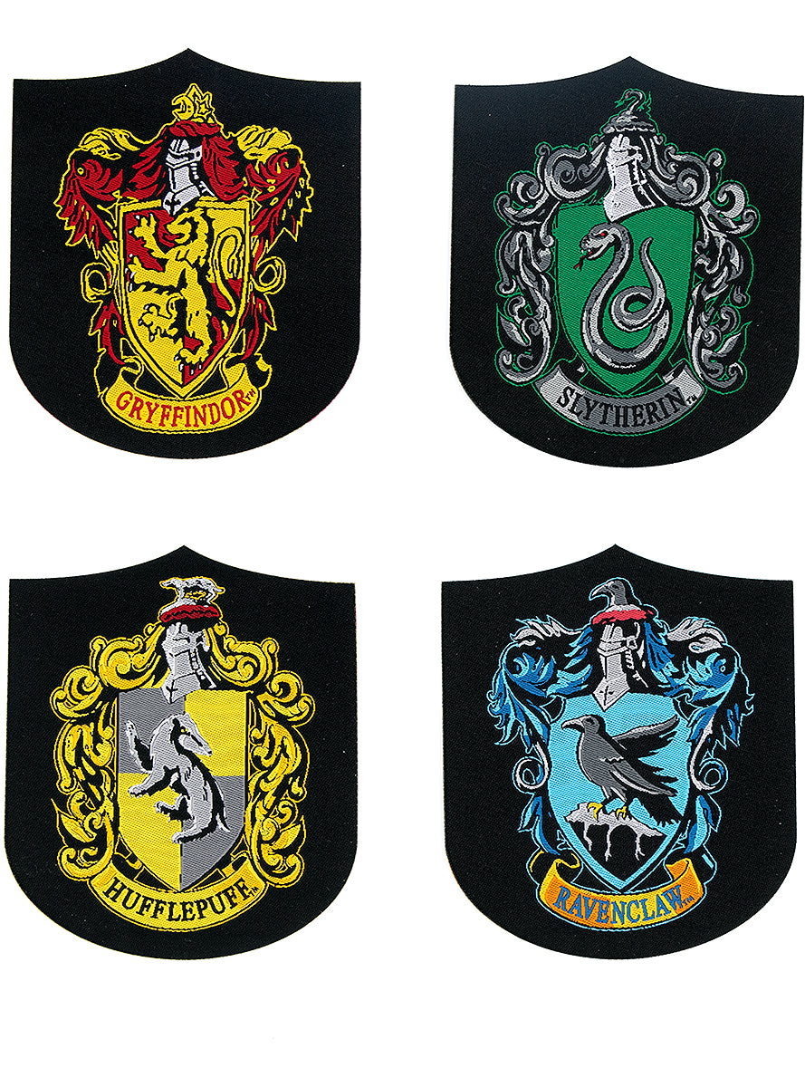 Pack of 4 Harry Potter House Patches