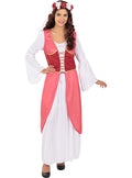 Medieval Princess Costume With Flowers for Women
