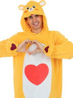 Švelniaširdžio lokiuko (Tenderheart Bear) kostiumas suaugusiesiems – „Laimės lokiukai“ (The Care Bears)