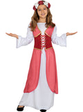 Medieval Princess Costume With Flowers for Girls