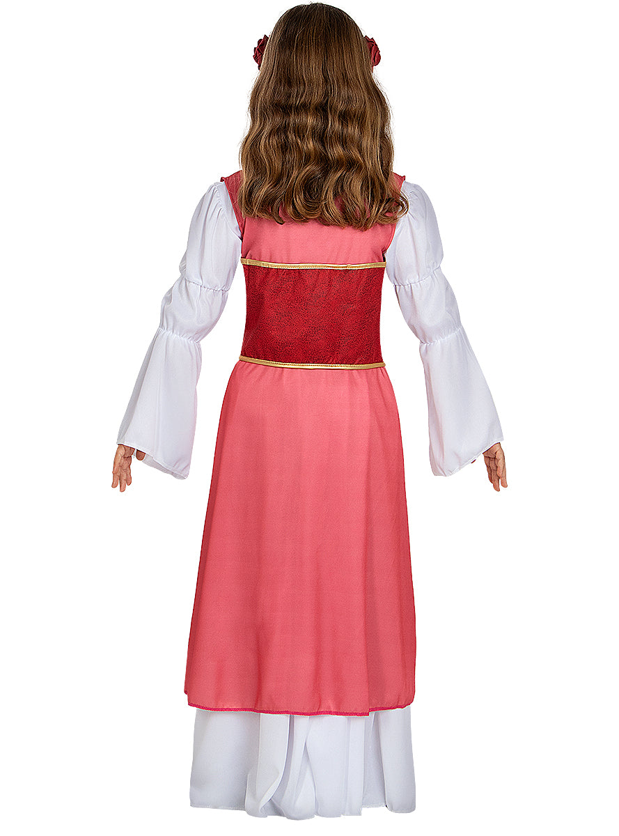 Medieval Princess Costume With Flowers for Girls