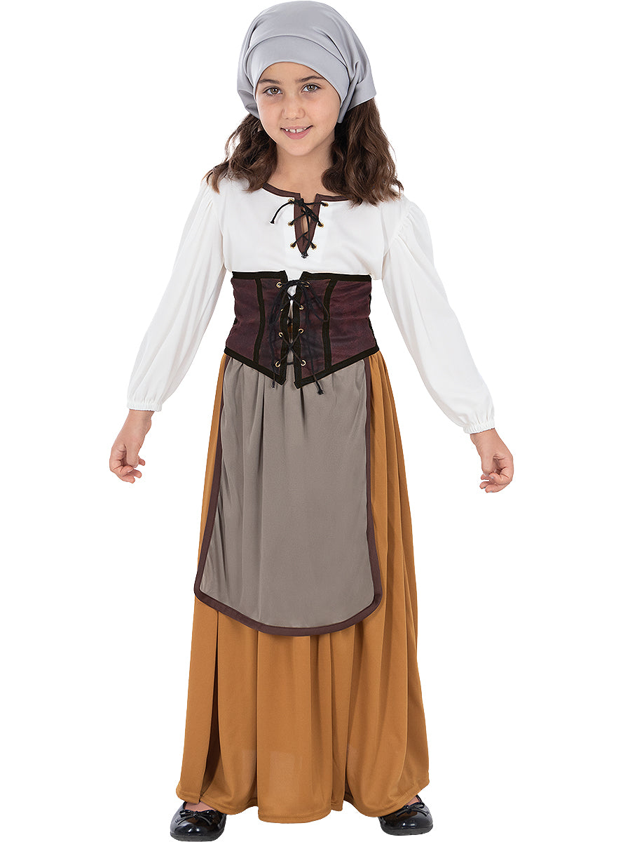 Medieval Peasant Costume for Girls