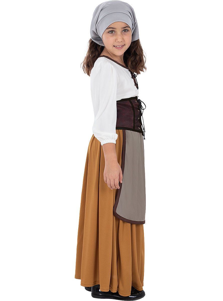 Medieval Peasant Costume for Girls