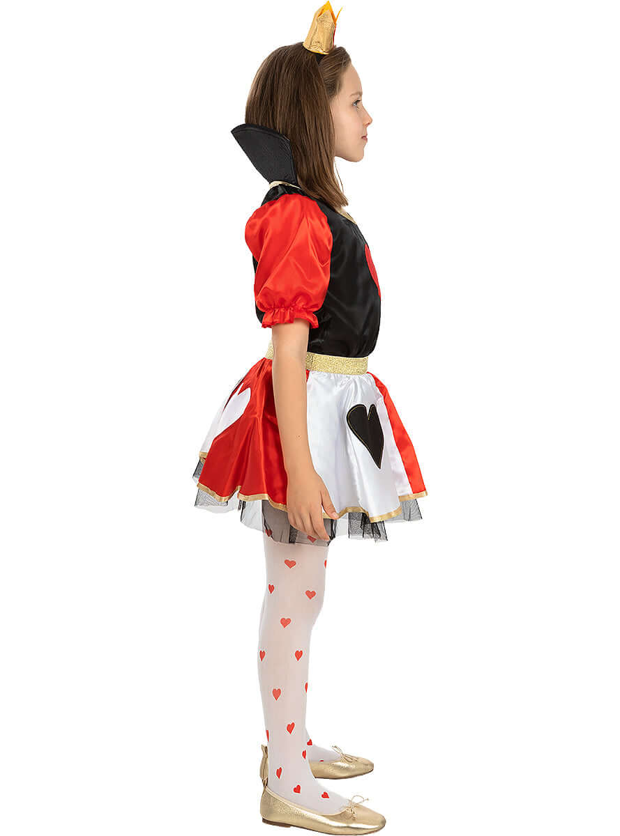 Queen of Hearts Costume for Girls - Alice in Wonderland