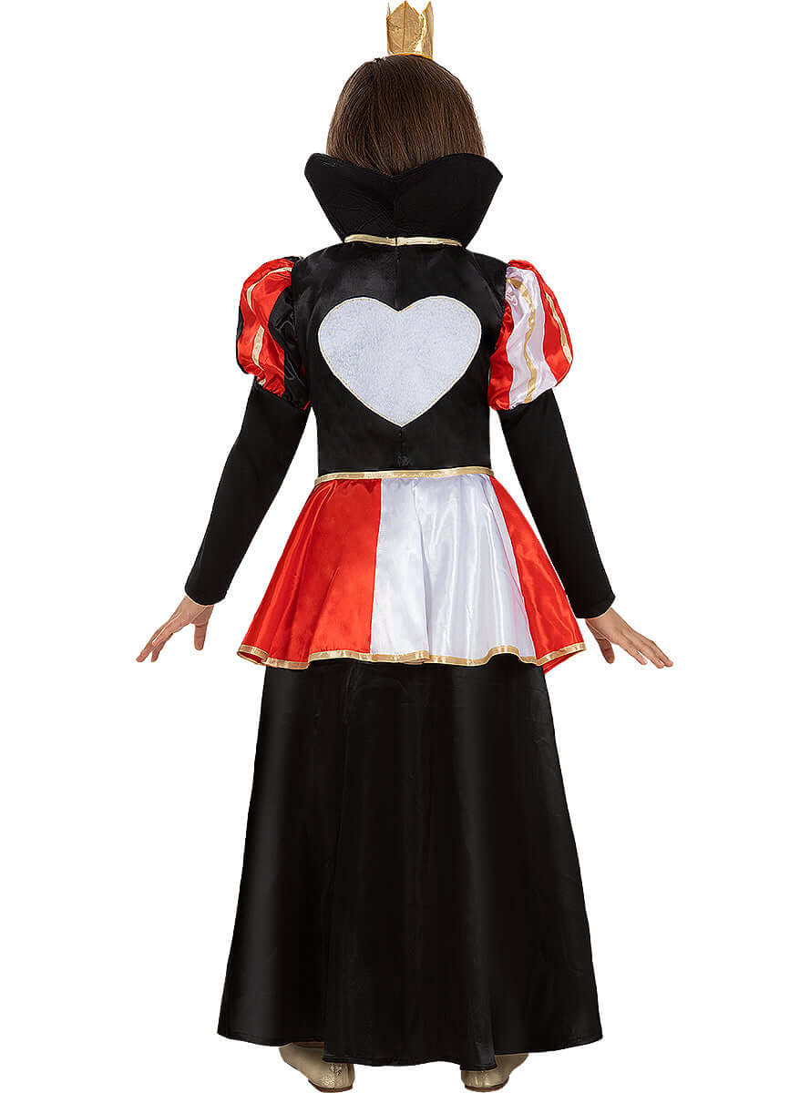 Classic Queen of Hearts Costume for Girls - Alice in Wonderland