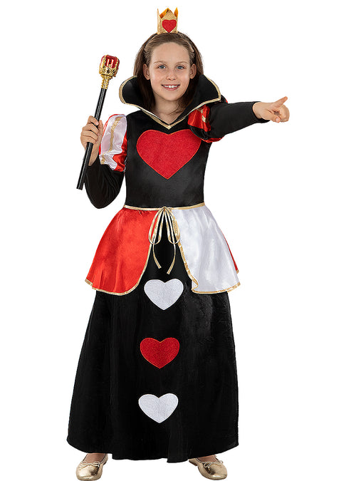 Classic Queen of Hearts Costume for Girls