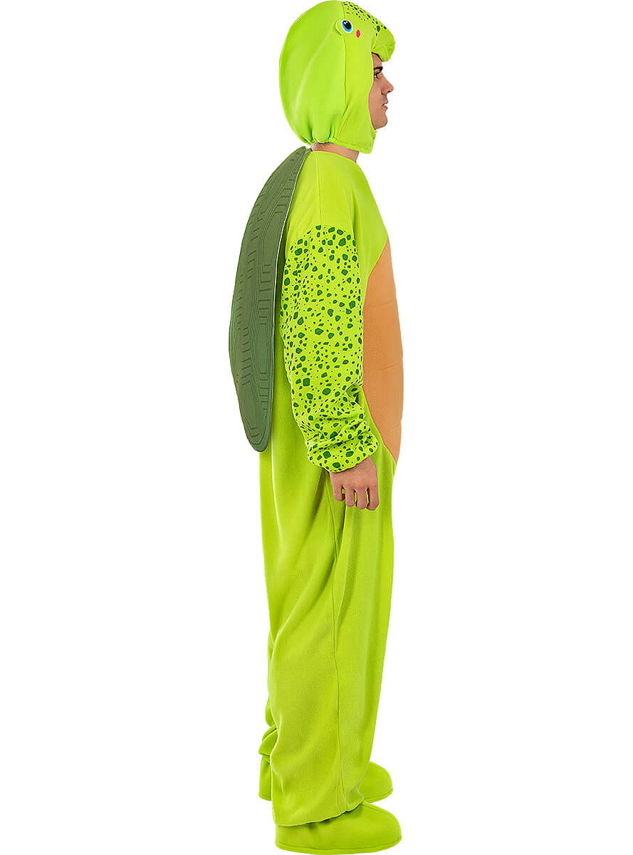 Turtle Costume for Adults – Green Shell Jumpsuit Unisex
