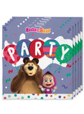 16 Napkins - Masha and the Bear 33 x 33cms