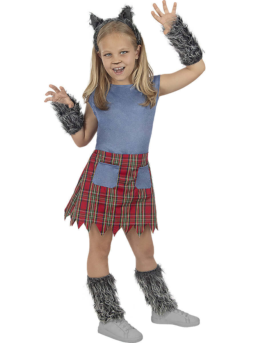 Werewolf Costume for Girls - Magical Beast Dress-Up Outfit