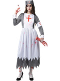 Zombie Nun Nurse Costume for Women