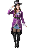 Skrybėliaus (Mad Hatter) kostiumas moterims – „Alisa Stebuklų šalyje“ (Alice in Wonderland)