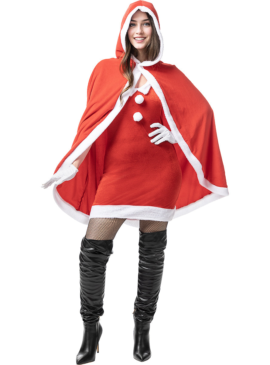 Mrs Claus Cape for Women