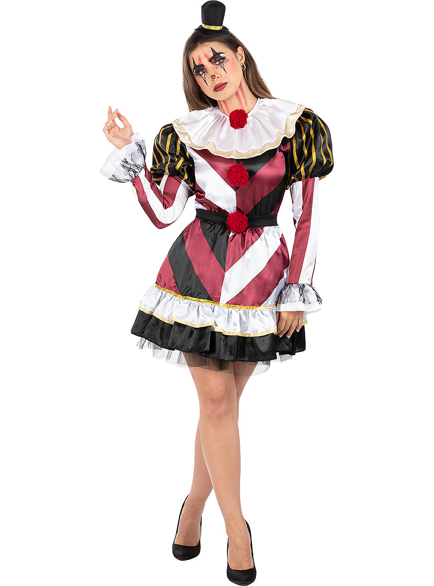 Premium Sexy Scary Clown Costume for Women