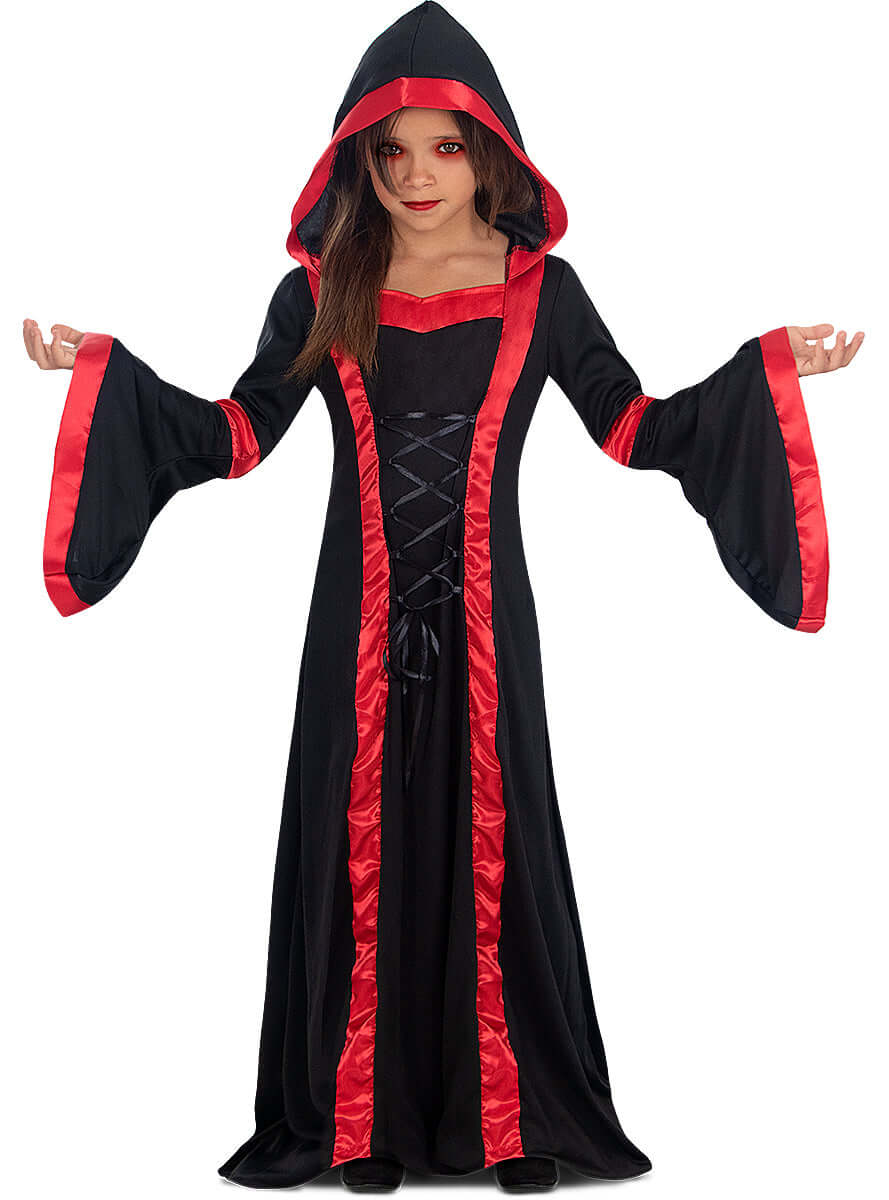 Vampire Priestess Costume for Girls - Gothic Princess Dress