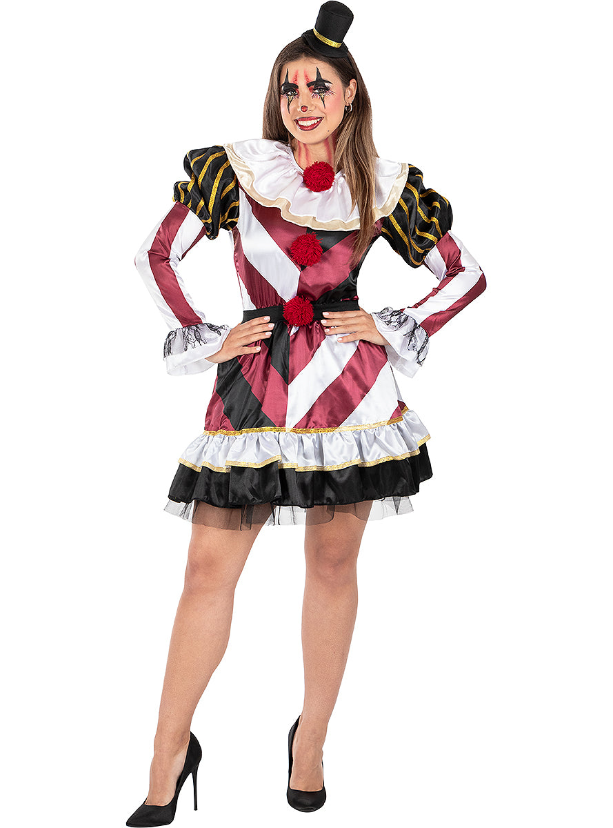Premium Sexy Scary Clown Costume for Women