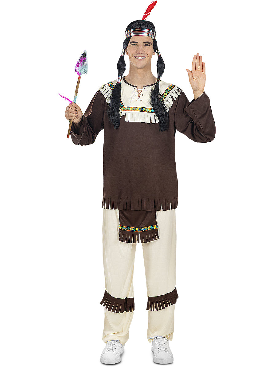 Native American Wig with Pigtails