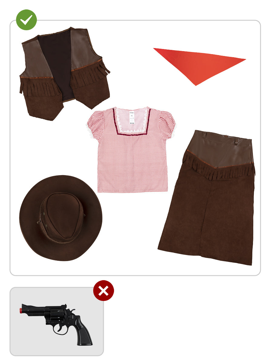 Deluxe Cowgirl Costume for Women