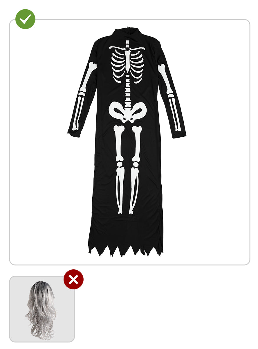 Elegant Skeleton Costume for Women