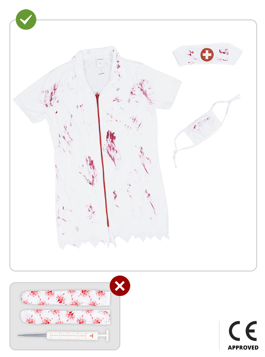 Zombie Nurse Costume for Women