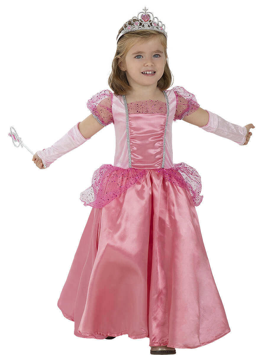 Princess Costume for Girls - Elegant Dress with Long Gloves