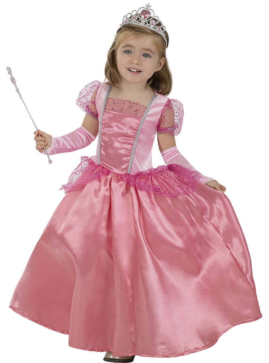 Princess Costume for Girls - Elegant Dress with Long Gloves