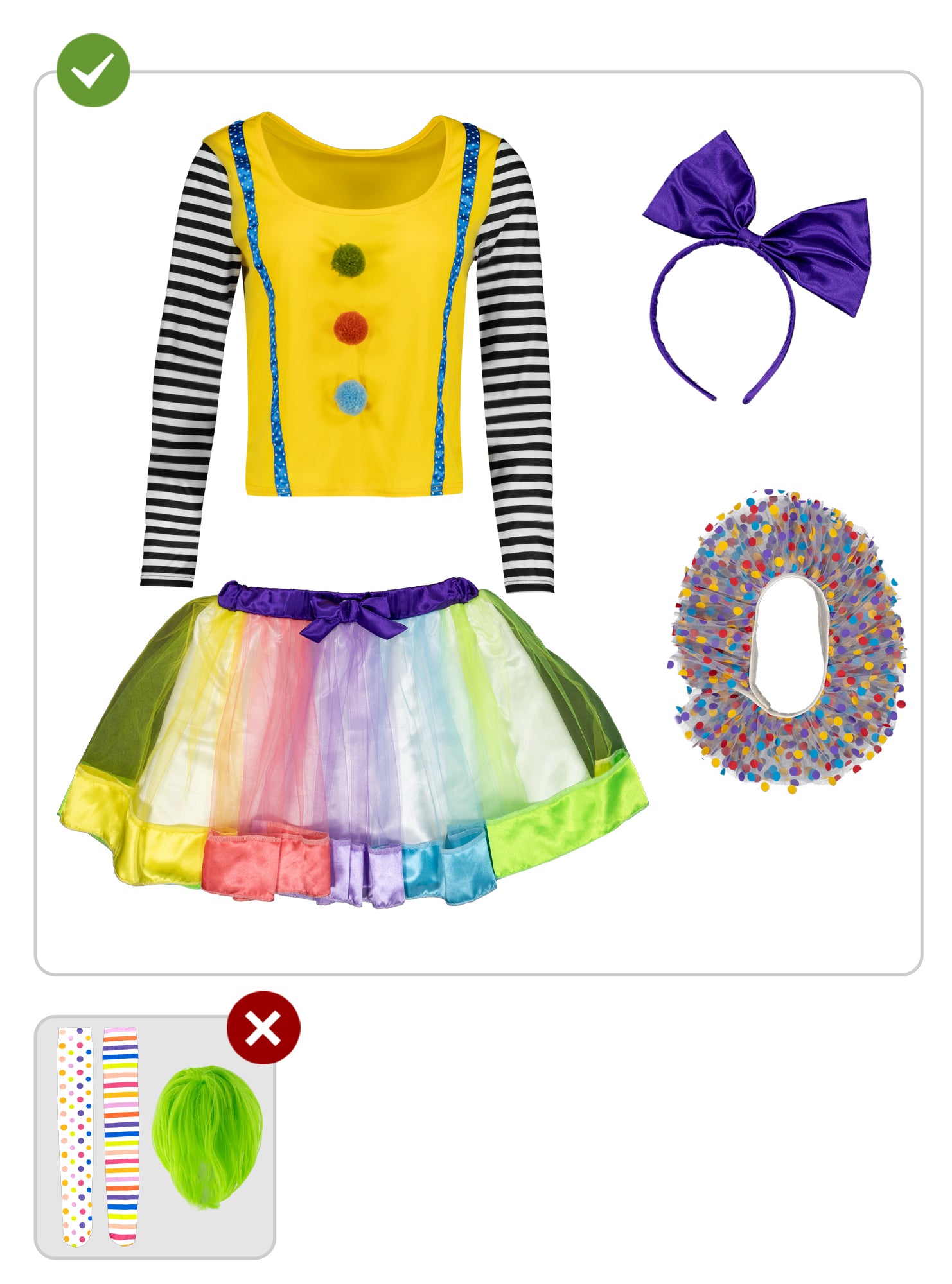 Deluxe Clown Costume for Women